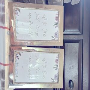Silver Framed Inspirational Wall Art Set